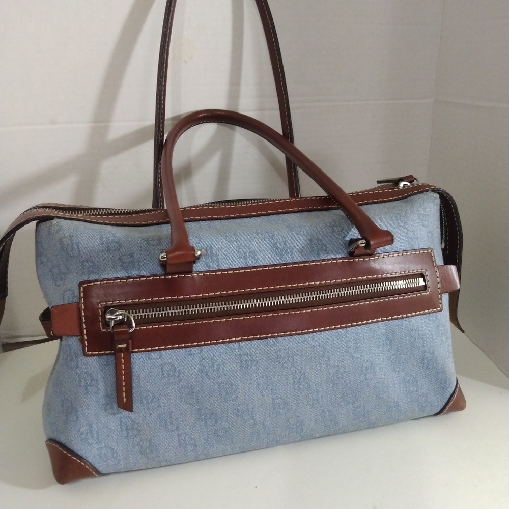 Dooney & Bourke Leather Vintage Satchel Purse - Picture 12 of 14
